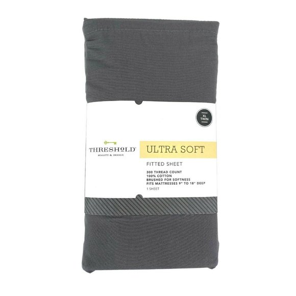 Threshold Other - Threshold Twin XL Fitted Sheet Ultra Soft Brushed